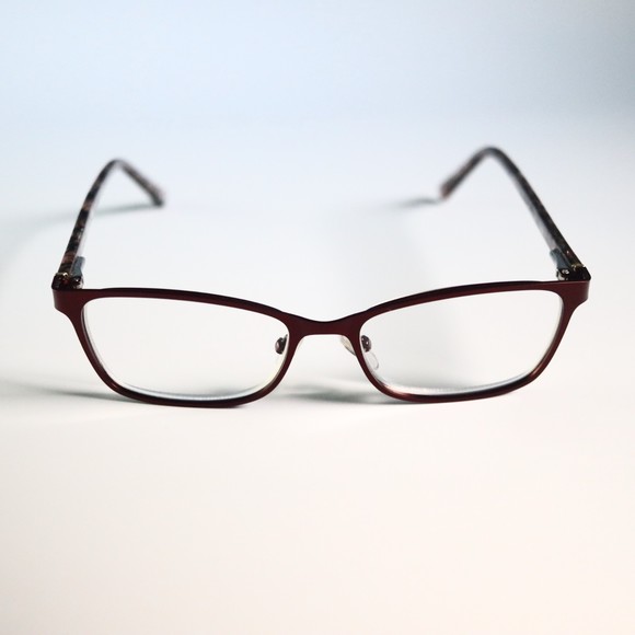 Design optics by foster grant 52-16 140 +3.00 eyeglasses browline frame N9 - Picture 3 of 8